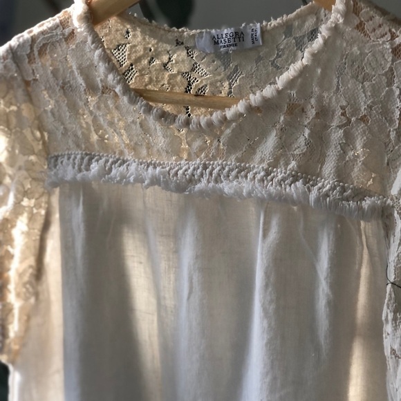 Allegra Masetti Firenze beige linen dress size S made in Italy - Picture 7 of 8